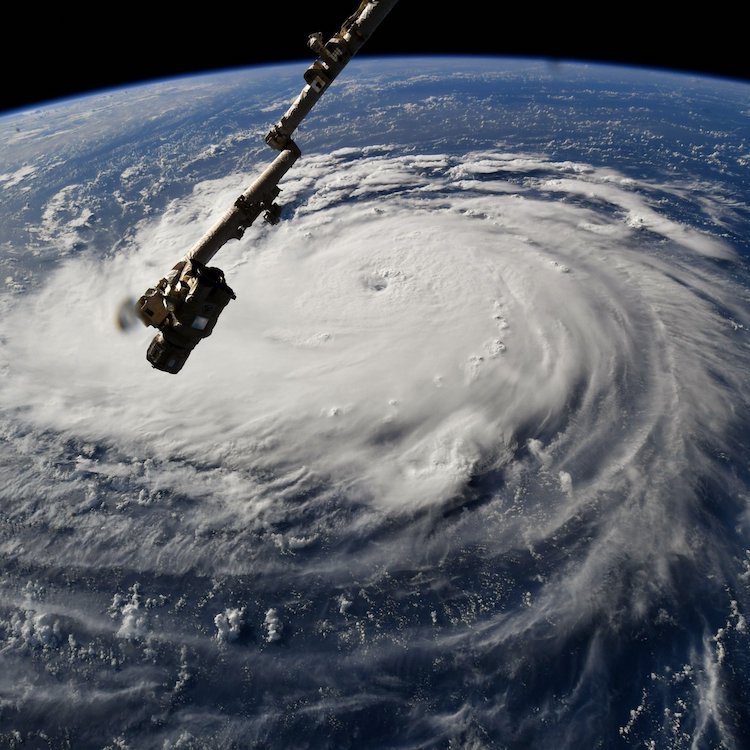 Hurricane Florence as seen from space